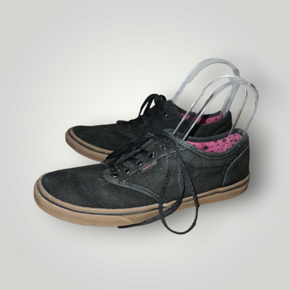 VANS Atwood Low Black Pink Womens Size 6.5